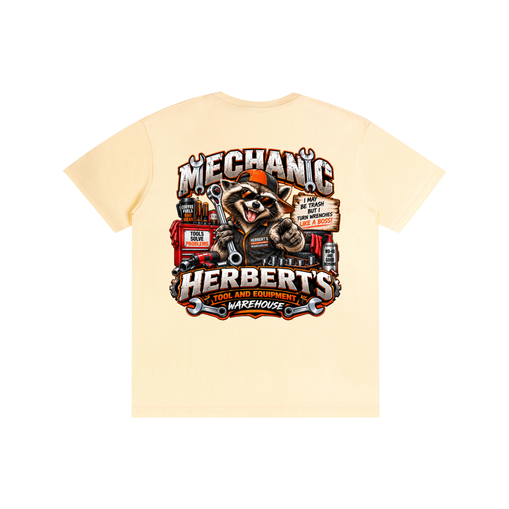 Ricky Raccoon Mechanic Tee - Herbert's Tool & Equipment