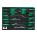 SK Tools USA - 10 Piece Dual-Material Magnetic Combination Screwdriver Set - Ridge Toolbox