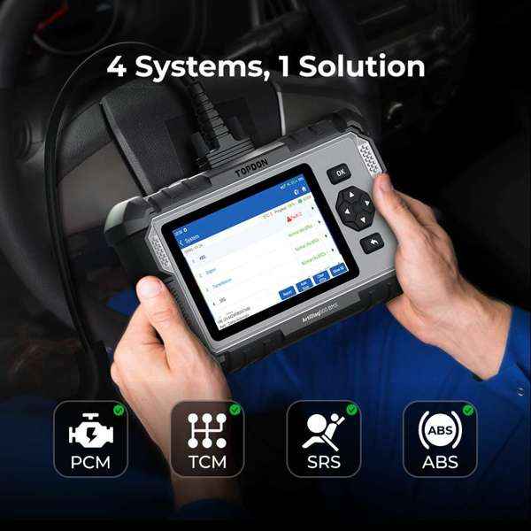 TOPDON 4-System Diagnostic Tool with BMS Reset - Ridge Toolbox