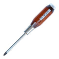 Vessel Genuine Wood Handle Tang-Thru Screwdriver No.100 +2x100