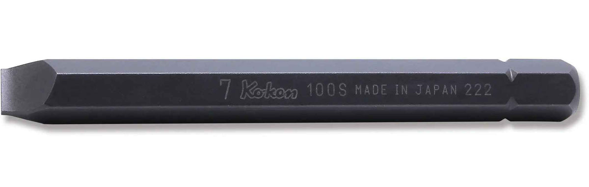 5/16 Hex Dr. Bit Slotted 1.0 x 6  Length 80mm