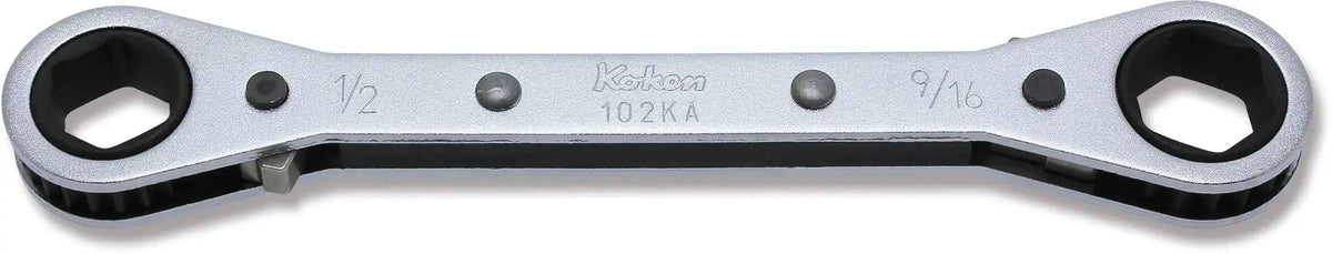 Ratcheting Ring Wrench  1/2x9/16 6 point Length 146mm Reversible