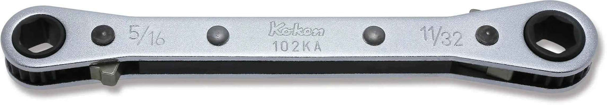Ratcheting Ring Wrench  5/16x11/32 6 point Length 134mm Reversible