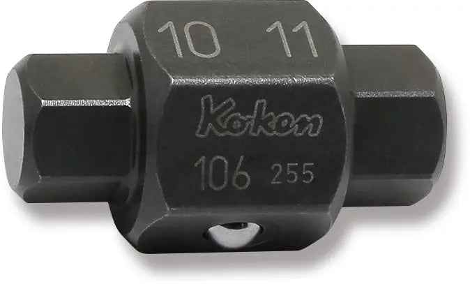 4-Point/6-Point Male Drain Plug Key Bits 10mm x 11mm Hex x Hex Length 32mm