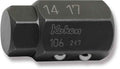 4-Point/6-Point Male Drain Plug Key Bits 14mm x 17mm Hex x Hex Length 32mm