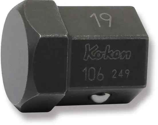 4-Point/6-Point Male Drain Plug Key Bits 19mm Hex Length 24mm