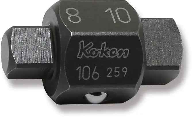 4-Point/6-Point Male Drain Plug Key Bits 8S x 10S Square x Square Length 32mm