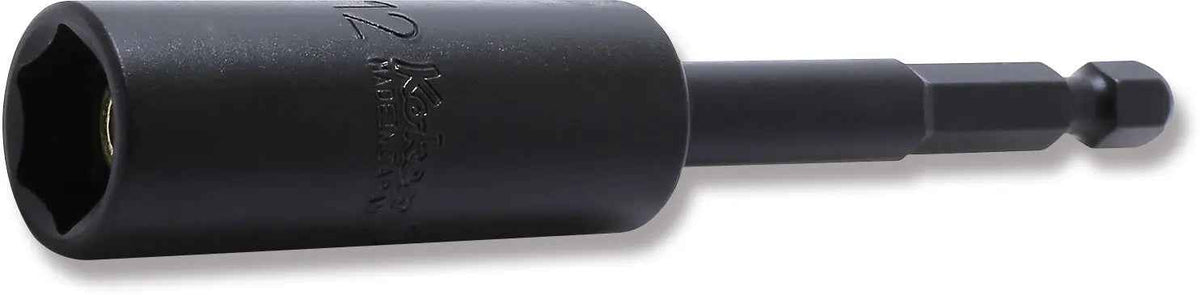 1/4 Hex Dr. Nut Setter  12mm 6 point Length 100mm Slide Magnet