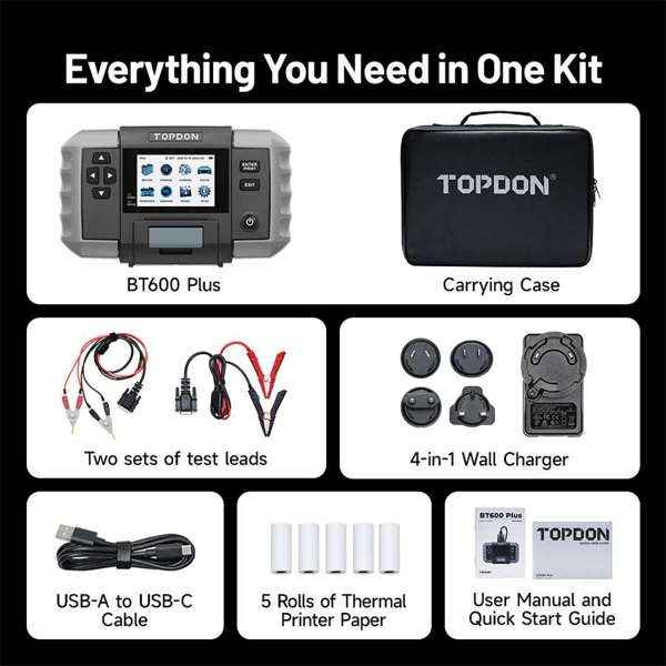 TOPDON 2-in-1 Battery & Resistance Tester - Ridge Toolbox
