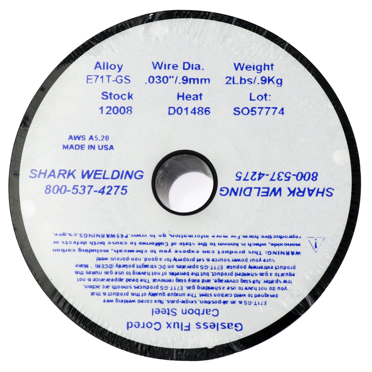 Shark Industries - Gasless Flux Cored Carbon Steel MIG Wire - Ridge Toolbox