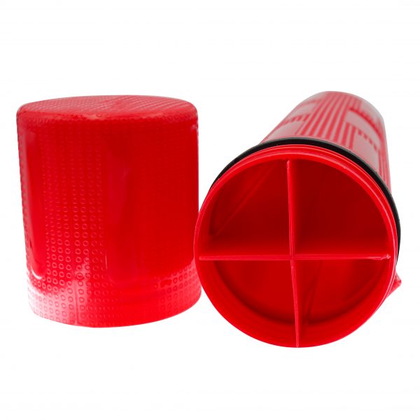 Shark Industries - Welding Rod Storage Tube with 4 Partitions 15" x 3 1/4" - Ridge Toolbox
