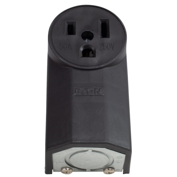 Shark Industries - Pin Type Wall Receptacle - Parallel Blade, 50A, 250V - Ridge Toolbox