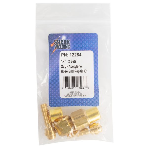 Shark Industries - Oxygen-Acetylene Hose End Repair Kit – 1/4″ - Ridge Toolbox