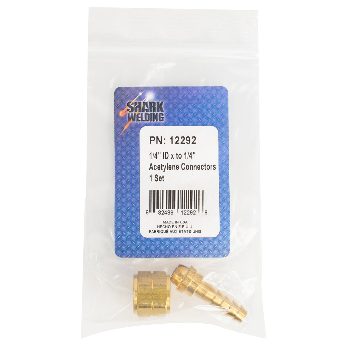 Shark Industries - Acetylene Connectors – 1/4″ ID. Acetylene to 1/4″ - Ridge Toolbox