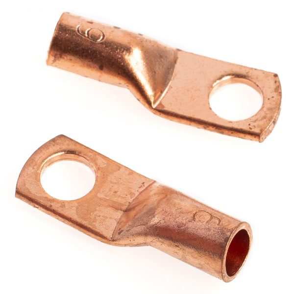 Shark Industries - Cable Lugs – Cable Size 6 – Stud 1/4″ – 2 PK. - Ridge Toolbox