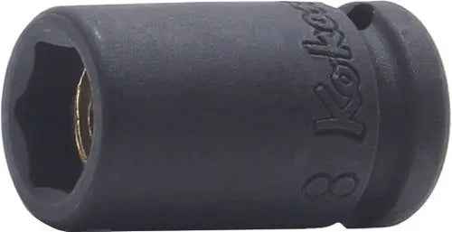 1/4 Sq. Dr. Socket  8mm 6 point Length 23mm Magnet