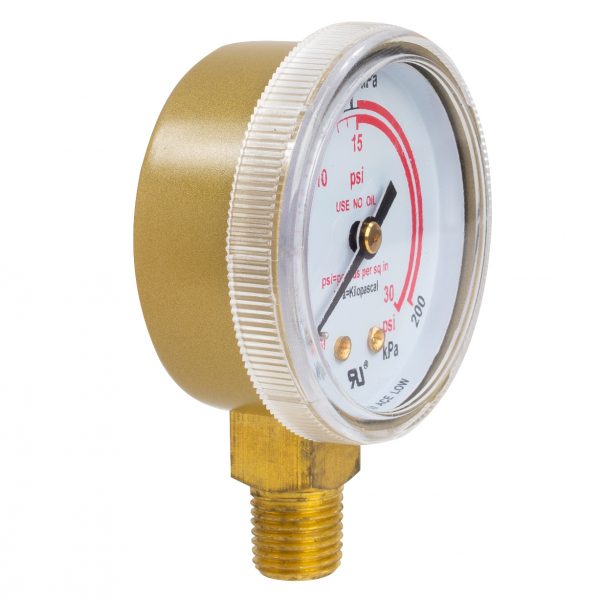 Shark Industries - Medium Duty Acetylene Gauge (Made of High Quality Brass) – 2″ - Ridge Toolbox