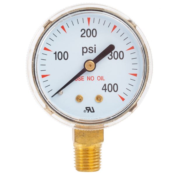 Shark Industries - All Gas Gauges – 2", 1/4" NPT, (60 – 4000 Pounds) - Ridge Toolbox