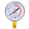 Shark Industries - Heavy Duty (Acetylene Only) Gauge – 2 1/2″ - 1/4" NPT - 0-30 Pounds - Ridge Toolbox