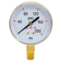 Shark Industries - All Gases Gauge – 2.5", 1/4" NPT, 0–200/400/4000 Pounds - Ridge Toolbox