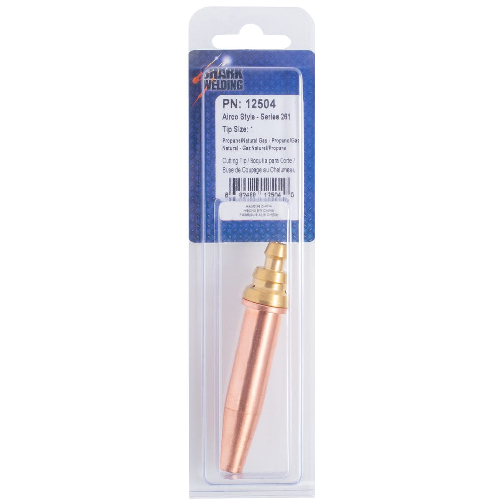 Shark Industries - Cutting Tip – Airco Style – Series 261 – Propane/Natural Gas – Size 1 - Ridge Toolbox