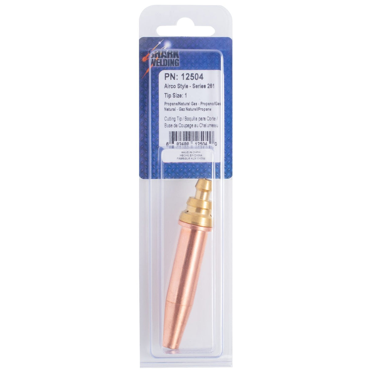 Shark Industries - Cutting Tip – Airco Style – Series 261 – Propane/Natural Gas – Size 1 - Ridge Toolbox