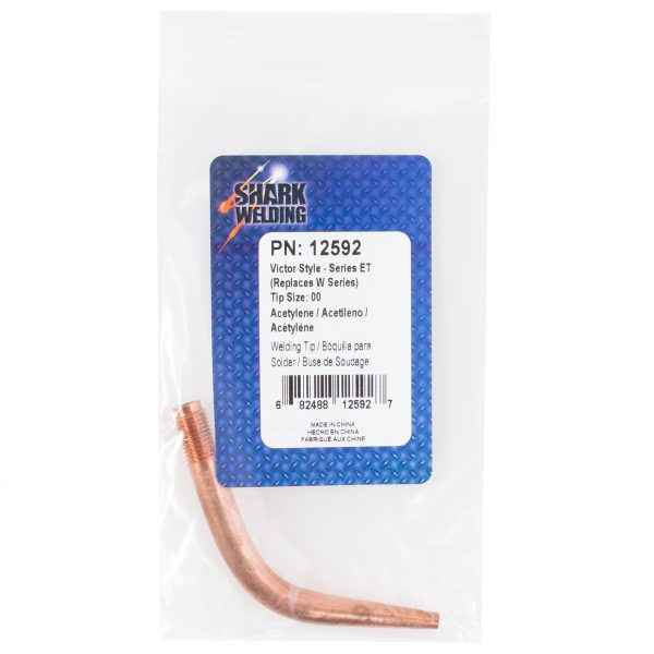 Shark Industries - Welding Tip – Victor Style – Series ET – Acetylene – (Size 00-0) - Ridge Toolbox