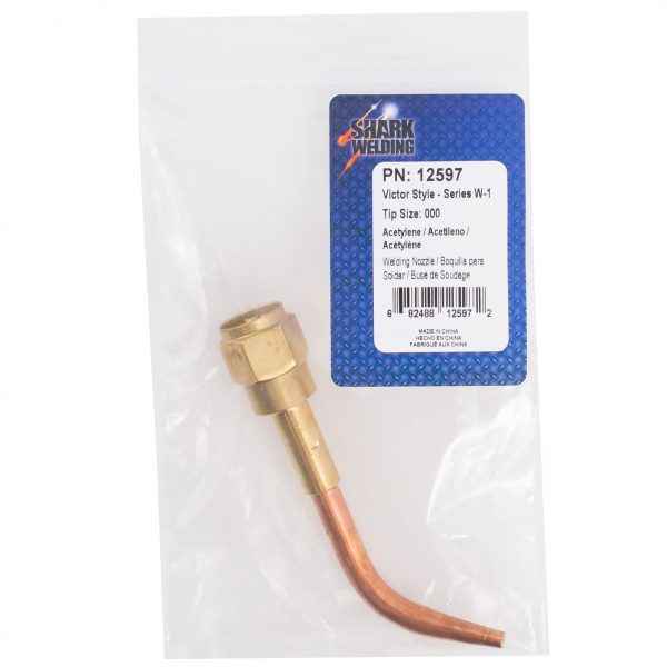 Shark Industries - Welding Nozzle – Victor Style – Series W-1 – Acetylene – (Size 000-4) - Ridge Toolbox