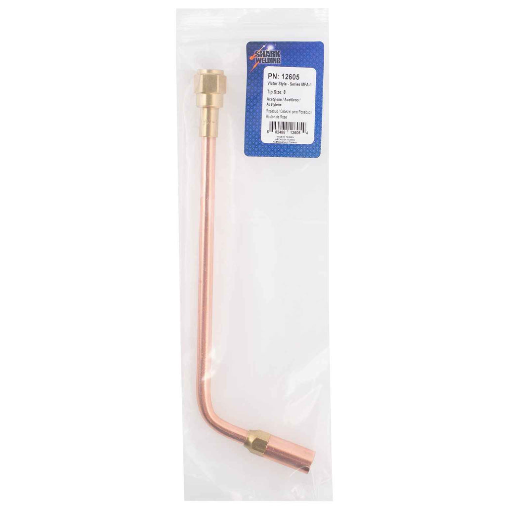 Shark Industries - Rosebud Assembly – Victor Style – Series MFA-1 – Acetylene – Size 8 - Ridge Toolbox