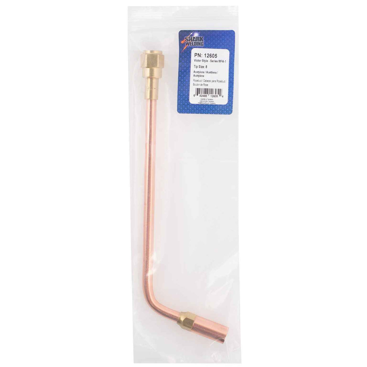 Shark Industries - Rosebud Assembly – Victor Style – Series MFA-1 – Acetylene – Size 8 - Ridge Toolbox