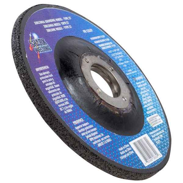 Shark Industries - Depressed Center Type 27 Zirconia Grinding Wheels for Stainless Steel – Hubless. 4.5″ x 1/4″ x 7/8″ – 24 Grit - Ridge Toolbox