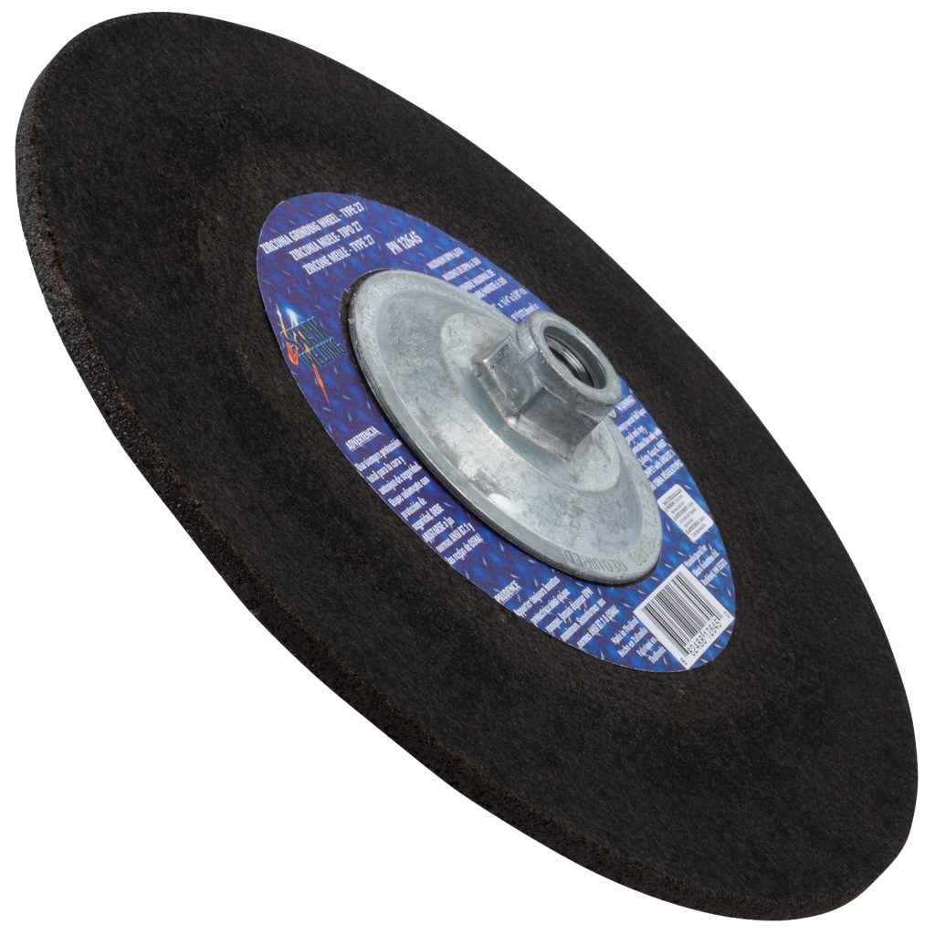 Shark Industries - Grinding Wheels Type 27 – Zirconia 9″x 1/4″ x 5/8-11NC – 24 Grit - Ridge Toolbox