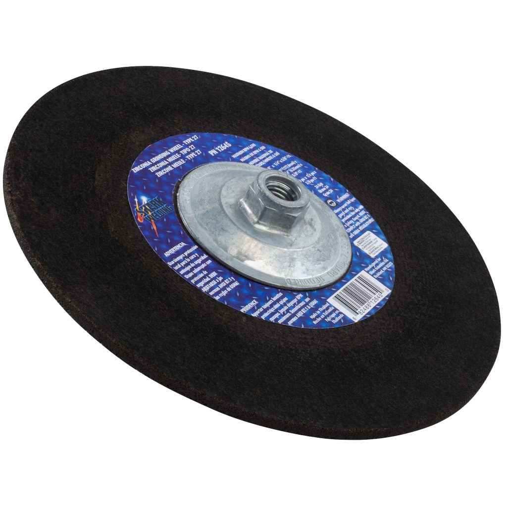 Shark Industries - Grinding Wheels Type 27 – Zirconia 9″x 1/4″ x 5/8-11NC – 24 Grit - Ridge Toolbox