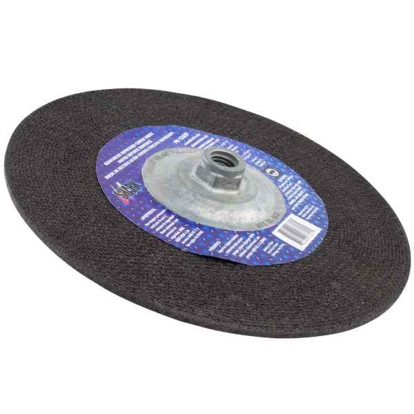 Shark Industries - 9″ Type 27 Aluminum Oxide Grinding Wheel – 1/8″ x 5/8″-11, 24 Grit - Ridge Toolbox