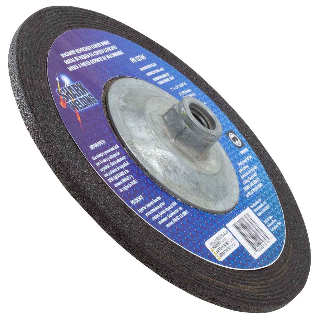 Shark Industries - Depressed Center Type 27 Grinding Wheels for use on Masonry 7″x 1/4″ x 5/8-11 - Ridge Toolbox