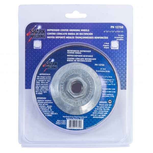 Shark Industries - Type 27 Grinding Wheels – 4 1/2″ x 1/4″ x 5/8-11 – 24 Grit - Ridge Toolbox