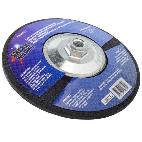 Shark Industries - Type 28 Koolie Hat Grinding Wheels – 7″ x 1/4″ x 5/8-11 - Ridge Toolbox