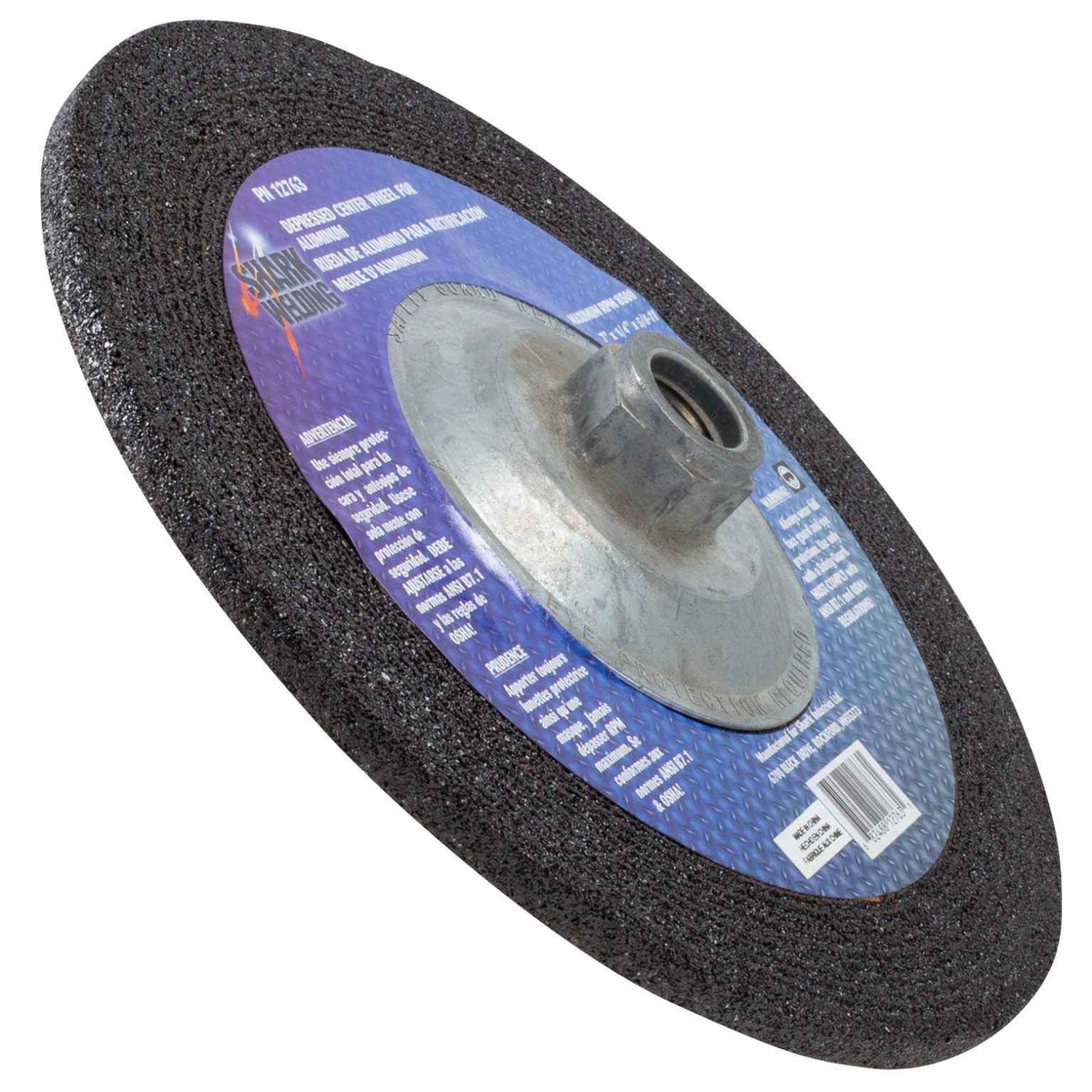 Shark Industries - Depressed Center Type 27 Grinding Wheel for use on Aluminum. 7″x 1/4″ 5/8-11 - Ridge Toolbox