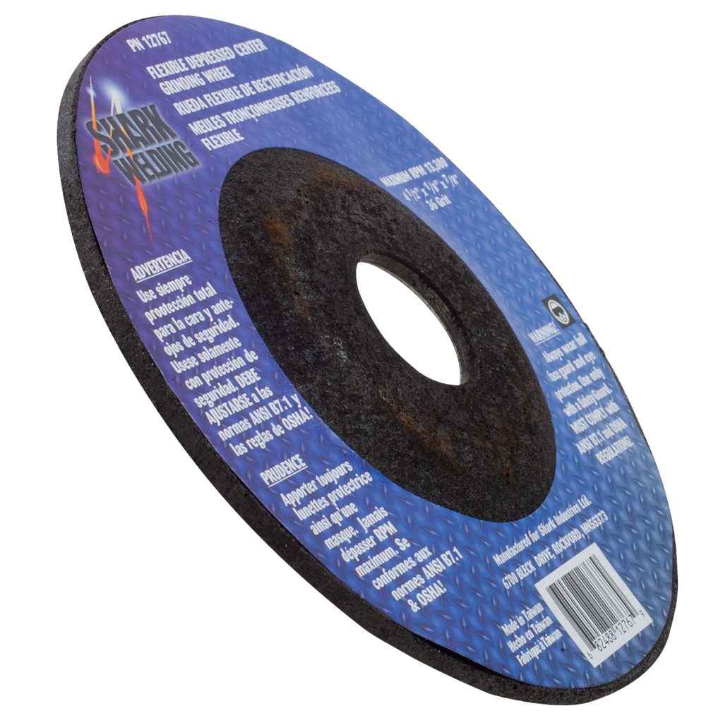Shark Industries - Flexible Grinding Wheels-4.5″ x 1/8″ x 7/8″ – 36 Grit & 60 Grit - Ridge Toolbox