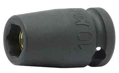 3/8 Sq. Dr. Socket  10mm 6 point Length 32mm Magnet