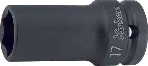 1/2 Sq. Dr. Socket  17mm 6 point Length 60mm Thin walled