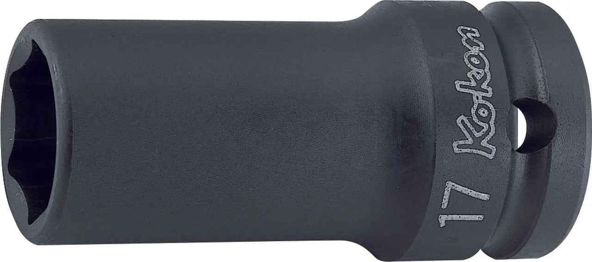 1/2 Sq. Dr. Socket  15mm 6 point Length 60mm Thin walled