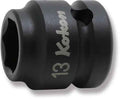 1/2 Sq. Dr. Socket  13mm 6 point Length 25mm Thin walled