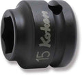 1/2 Sq. Dr. Socket  15mm 6 point Length 26mm Thin walled