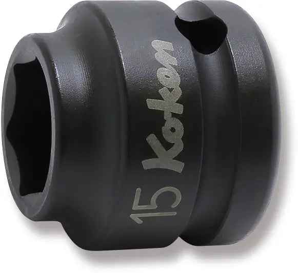 1/2 Sq. Dr. Socket  15mm 6 point Length 26mm Thin walled