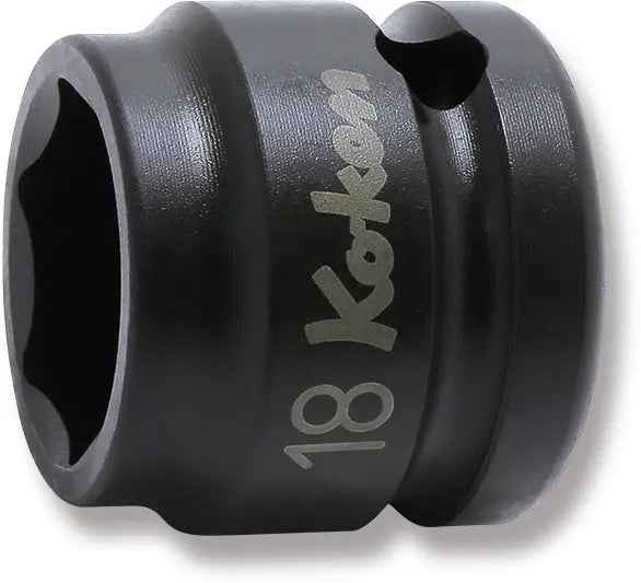 1/2 Sq. Dr. Socket  18mm 6 point Length 26mm Thin walled