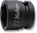 1/2 Sq. Dr. Socket  22mm 6 point Length 28.5mm Thin walled