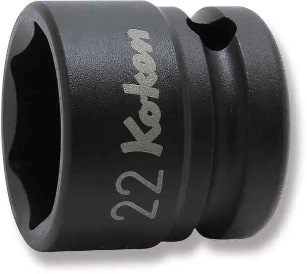 1/2 Sq. Dr. Socket  22mm 6 point Length 28.5mm Thin walled