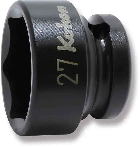 1/2 Sq. Dr. Socket  27mm 6 point Length 28.5mm Thin walled