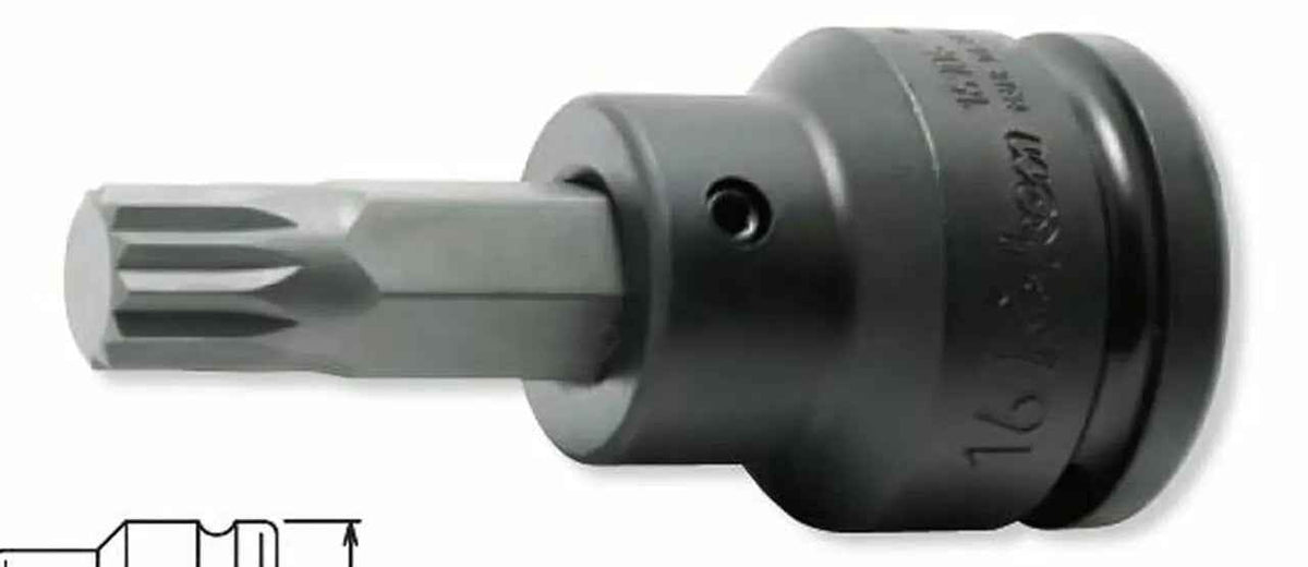 Ko-ken 3/4 Sq. Dr. Bit Socket XZN M18 Triple Square Length 76mm - professional bit sockets